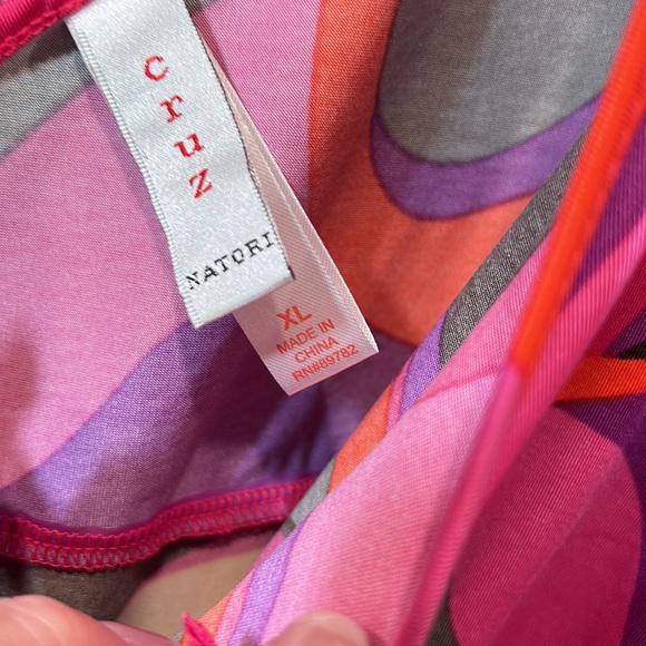 CRUZ NATORI 2pc sleeveless pajama set- fun pattern- XL- minimal wear- EUC/SFH - Picture 2 of 7